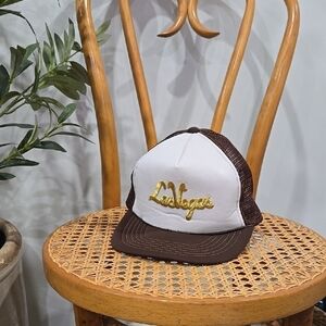 Vintage Las Vegas Embroidered Snap BackTrucker Hat
